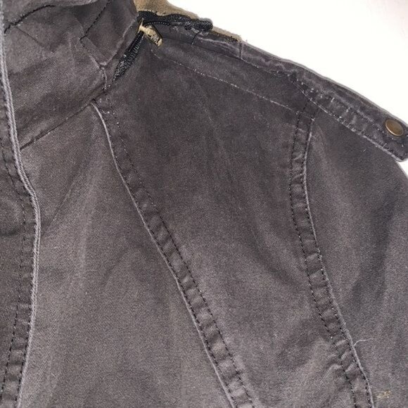 Wenven Black Hooded Jacket M Womens Casual Outerwear 100% Cotton - Picture 7 of 12